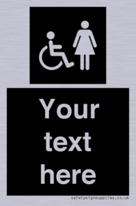 Custom information: black panel disabled and female